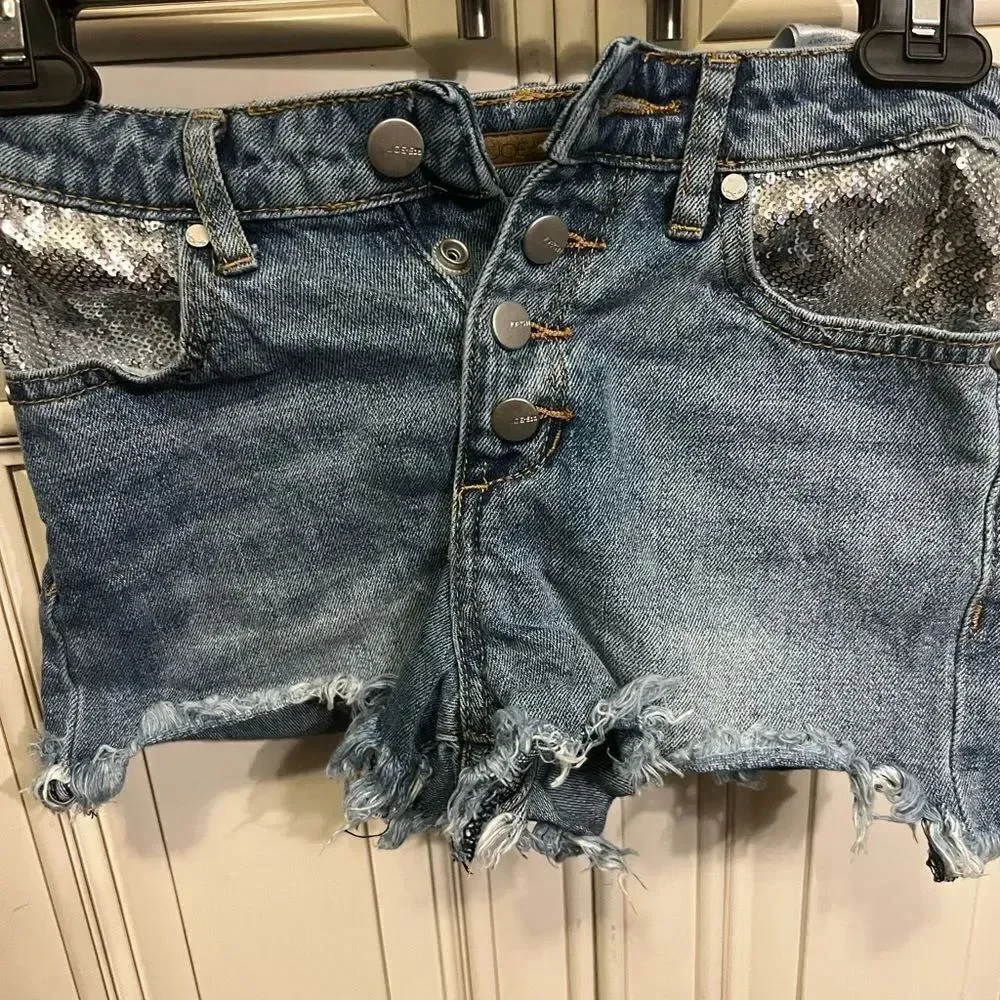 Joe's Jeans Girls' The Blake Cut Off Denim Shorts - Big Kid Sz 10